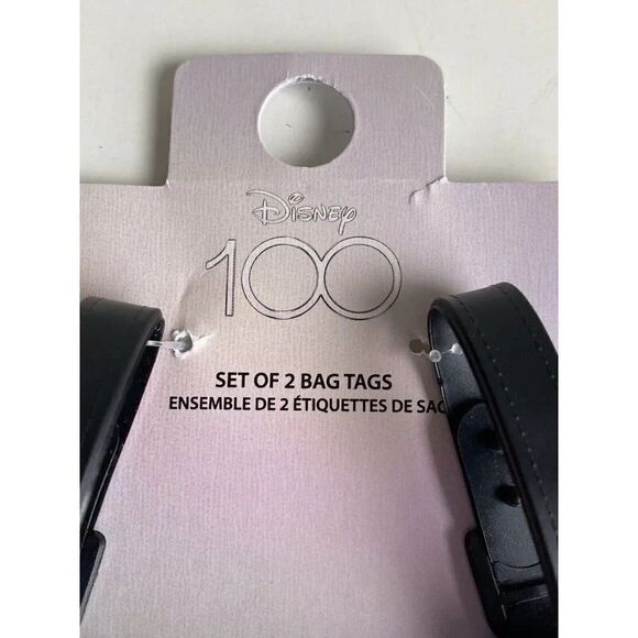 2 Pack DISNEY 100 Years Of Wonder Mickey And Friends LUGGAGE ID BAG TAGS NEW - Picture 4 of 9